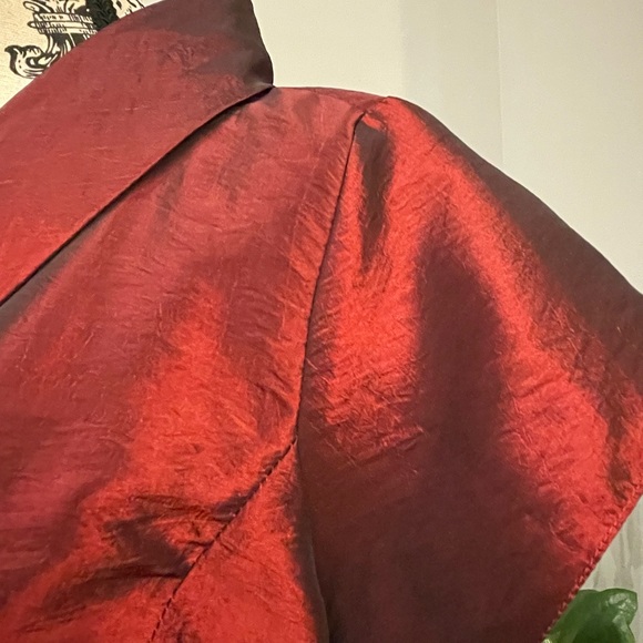 Dark Red Japanese Inspired Blouse - Picture 3 of 9